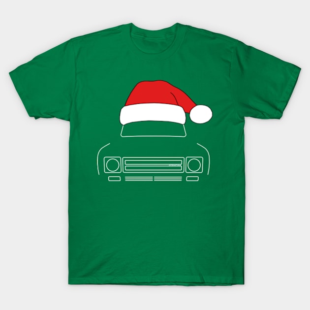 IH Scout classic truck Christmas hat edition white T-Shirt by soitwouldseem